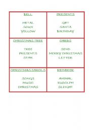 English worksheet: xmas tabu