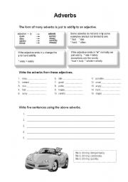 English Worksheet: adverbs