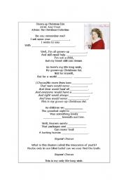 English worksheet: Grown Up Christmas Wish