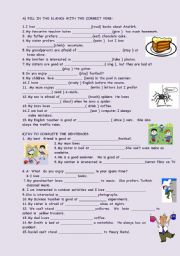 English Worksheet: GERUNDS  &  INFINITIVES