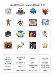 CHRISTMAS VOCABULARY 2 (cut and paste) - part 2