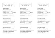 English Worksheet: Silent Night