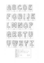 English worksheet: The Alphabet