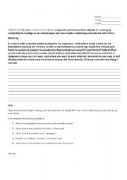 English Worksheet: verbs