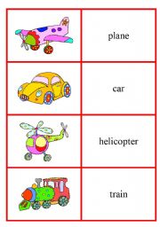 English Worksheet: toys domino cards 2/3