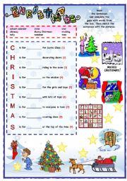 English Worksheet: Christmas