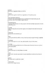 English Worksheet: jobs
