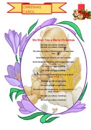 English worksheet: CHRISTMAS CAROL