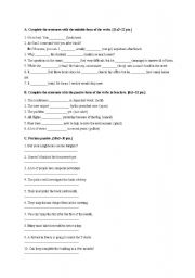 English Worksheet: QUIZ ON PASSIVES