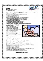 English Worksheet: Somewhere I belong by Liking Park