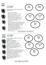 English Worksheet: song bird by Oasis