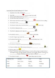 English Worksheet: How the Grinch Stole Christmas-- beginner worksheet