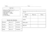 English worksheet: Asking Directions Info Gap