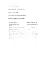 English worksheet: Conditional sentences