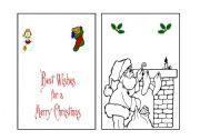 English Worksheet: Christmas cards