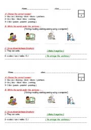 English Worksheet: quiz