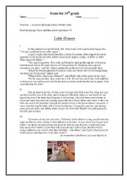 English Worksheet: Little Women - Reading Comprehension