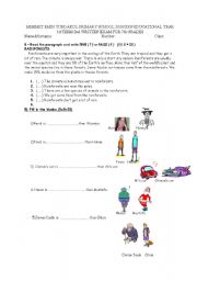 English Worksheet: comparatives
