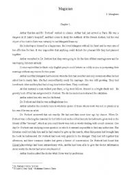 English Worksheet: Magician