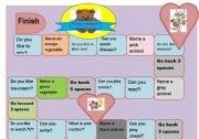 English Worksheet: board game 