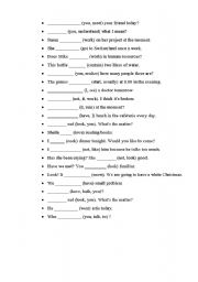 English worksheet: Present simple