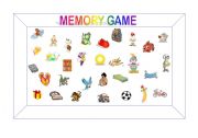 English Worksheet: MEMORY GAME