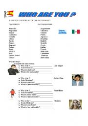 English Worksheet: personal pronouns