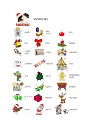 christmas vocabulary