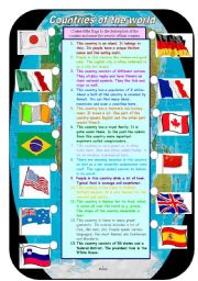 English Worksheet: Countries and nationalities