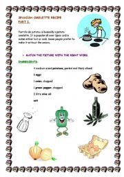 English Worksheet: Spanish omelette