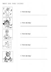 English Worksheet: ACTIONS
