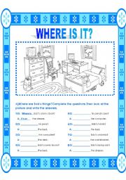 English Worksheet: 2 PAGES EXERCISES ABOUT PREPOSITIONS>