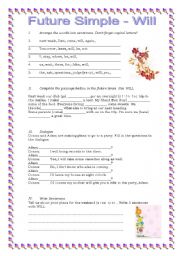 English Worksheet: Future Simple - Will