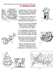 English Worksheet: A Christmas Dream - a poem :)