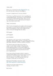 English Worksheet: secrets