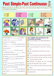 English Worksheet: Past Simple and Past Continuous