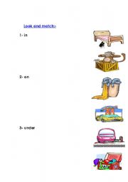 English worksheet: prepositions