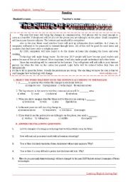 English Worksheet: The Future of Communication.