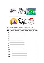 English Worksheet: Merry Xmas Mr Bean 2