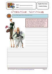 English Worksheet: creative writing 3