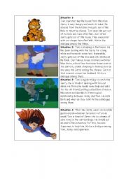 English Worksheet: tom and jerry