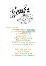 English Worksheet: jingle bells