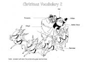 English Worksheet: Christmas Vocabulary 2