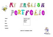English worksheet: portfoli