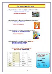 English Worksheet: The Present Perfect