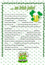 English Worksheet: ... an Irish joke!