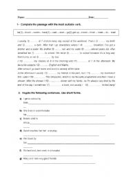 English Worksheet: Present Simple Review