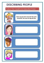 English Worksheet: DESCRIBING PEOPLE - PART 2