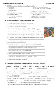 English worksheet: The Three Musketeers