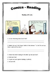 Comics - Reading Activity 8 (2 pages)